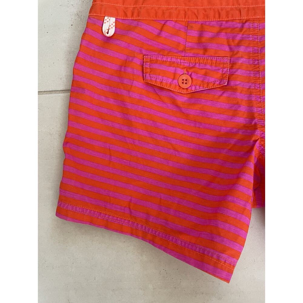 J. Crew Swim String Board Shorts Striped Pockets Swimwear - Picture 8 of 11